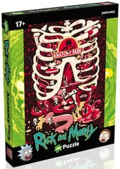 Dėlionė Winning Moves Rick and Morty Anatomijos parkas, 1000 d. цена и информация | Пазлы | pigu.lt