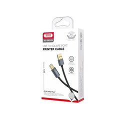 XO cable GB010A USB - USB-B 1,5 m black цена и информация | Кабели и провода | pigu.lt
