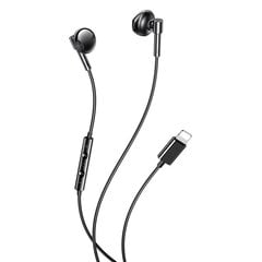 XO wired earphones EP61 Lightning Bluetooth black цена и информация | Наушники | pigu.lt