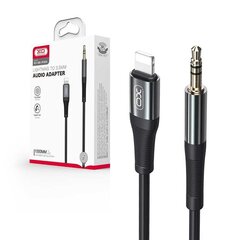 XO cable audio NB-R193A jack 3,5mm - Lightning 1,0 m black цена и информация | Кабели и провода | pigu.lt