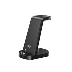 XO charging stand WX035 with Lightning connector 15W black 3in1 цена и информация | Зарядные устройства для телефонов | pigu.lt