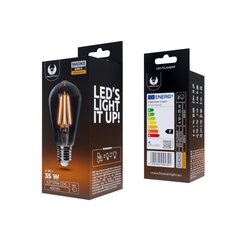 LED Bulb Filament E27 ST64 4W 230V 2000K 400lm COG smoked Forever Light цена и информация | Электрические лампы | pigu.lt