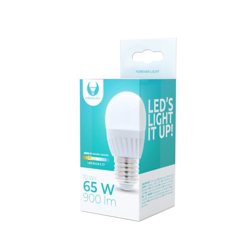 Forever Light led lemputė E27 G45 10W 230V 5900495840011 kaina ir informacija | Elektros lemputės | pigu.lt