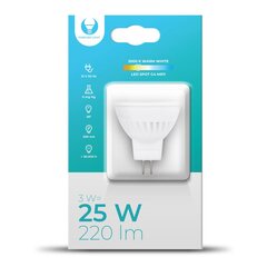 LED Bulb G4 MR11 3W 12V 3000K Ceramic Forever Light цена и информация | Электрические лампы | pigu.lt