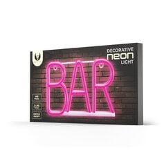 NEON LED BAR pink Bat + USB FLNE24 Forever Light цена и информация | Детали интерьера | pigu.lt