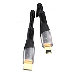 XO Clear cable NB-Q223A USB-C - Lightning 1,0 m 27W black цена и информация | Кабели для телефонов | pigu.lt