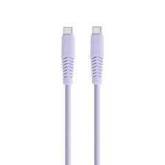 Setty cable USB-C - USB-C 1,5 m 2,1A KSC-C-1.529 lilac цена и информация | Кабели для телефонов | pigu.lt