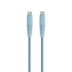 Setty cable USB-C - USB-C 1,5 m 2,1A KSC-C-1.523 niebieski цена и информация | Кабели для телефонов | pigu.lt