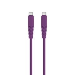 Setty cable USB-C - USB-C 1,5 m 2,1A KSC-C-1.5219 purple цена и информация | Кабели для телефонов | pigu.lt