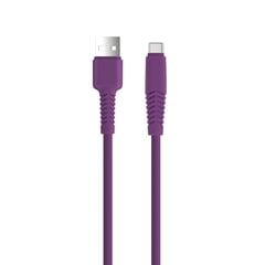 Setty cable USB - USB-C 1,5 m 2,1A KSA-C-1.5219 purple цена и информация | Кабели для телефонов | pigu.lt