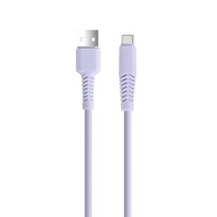 Setty cable USB - USB-C 1,5 m 2,1A KSA-C-1.529 lilac цена и информация | Кабели для телефонов | pigu.lt