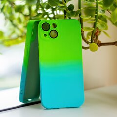 Fusion Neogradient case 3 силиконовый чехол для Xiaomi Redmi Note 12 Pro 5G зеленый голубой цена и информация | Чехлы для телефонов | pigu.lt