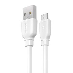 Cable USB Micro Remax Suji Pro, 1m (white) цена и информация | Кабели для телефонов | pigu.lt