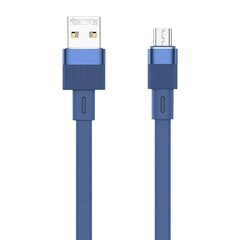 Cable USB-micro USB Remax Flushing, RC-C001, 1m, (blue) цена и информация | Кабели для телефонов | pigu.lt