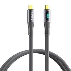 Cable USB-C USB-C Remax Zisee, RC-C032, 1,2m, 100W, (grey) цена и информация | Кабели для телефонов | pigu.lt