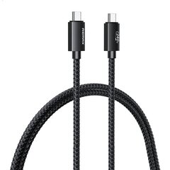 Cable USB-C USB-C Remax Ladon, USB2.0, RC-C035, 1m, 240W, (black) цена и информация | Кабели для телефонов | pigu.lt