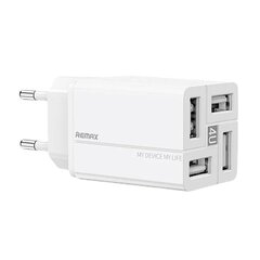 REMAX Wanfu 3.4A 4xUSB RP-U43 Быстрое зарядное устройство, белый цена и информация | Зарядные устройства для телефонов | pigu.lt