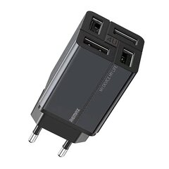 Wall charger Remax, RP-U43, 4x USB, 3.4A (black) цена и информация | Зарядные устройства для телефонов | pigu.lt
