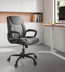 Офисное кресло, 70 x 66 x (92-102), черное цена и информация | Офисные кресла | pigu.lt