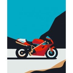 Набор для рисования по номерам Мотоцикл 15x20 цена и информация | Набор для рисования по номерам | pigu.lt