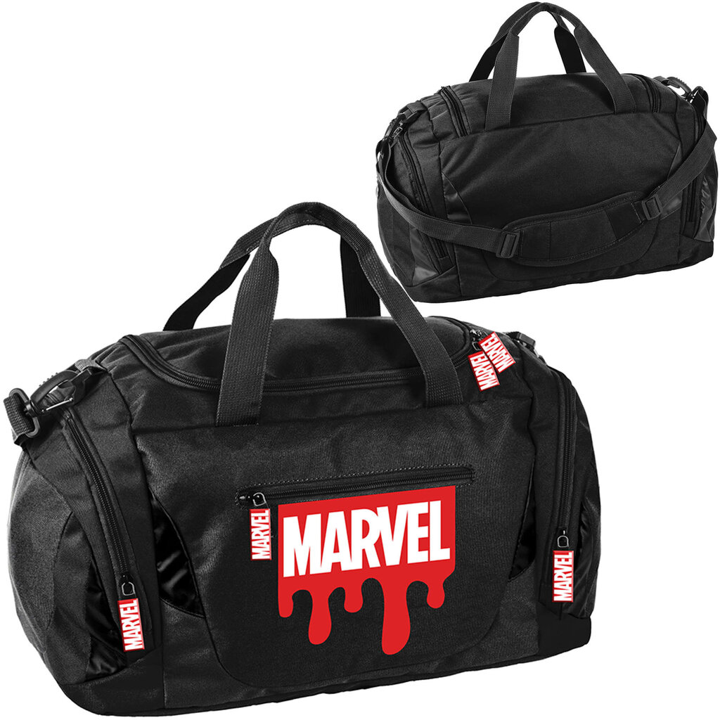 Sportinis krepšys Paso Marvel, juodas kaina ir informacija | Kuprinės mokyklai, sportiniai maišeliai | pigu.lt