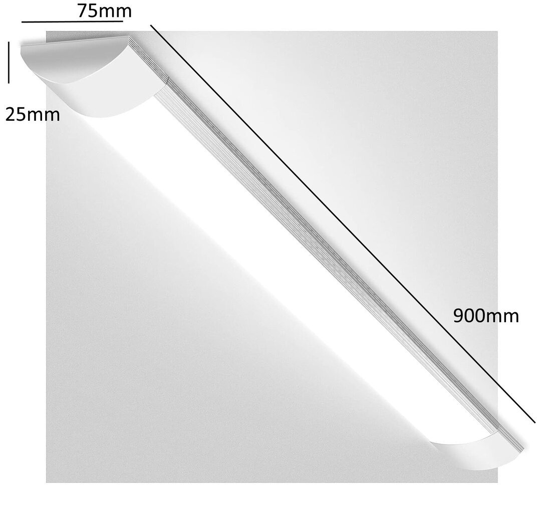 LED šviestuvas G.LUX GR-LED-BATTEN-30W-900mm kaina ir informacija | Lubiniai šviestuvai | pigu.lt