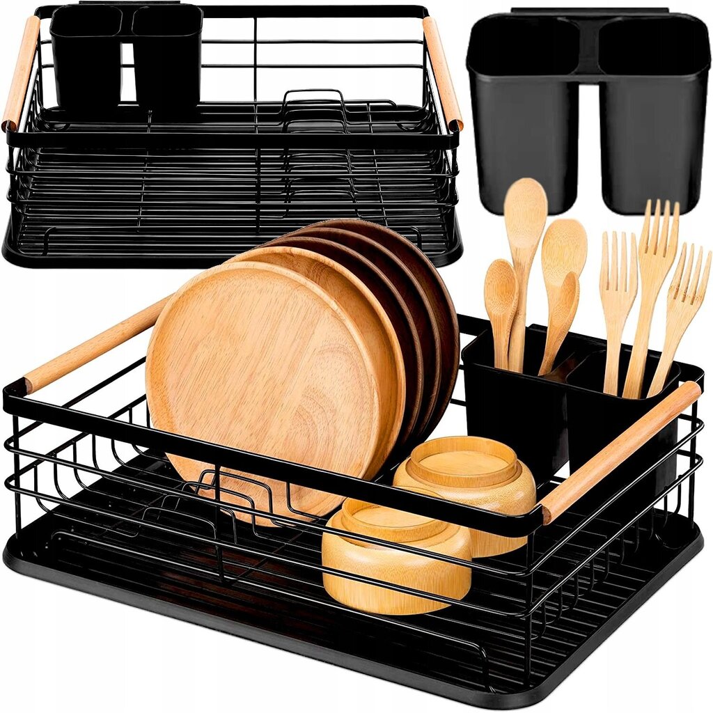 Virtuvės indų džiovykla, 32x43x14cm kaina ir informacija | Virtuvės įrankiai | pigu.lt