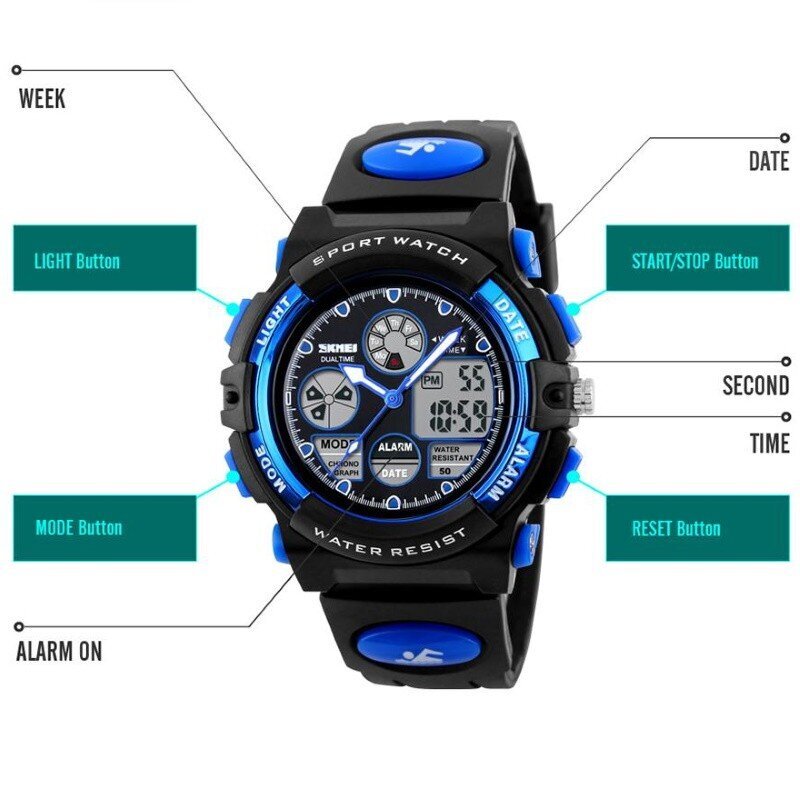 Laikrodis Skmei 1163BU цена и информация | Moteriški laikrodžiai | pigu.lt