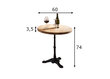 Stalas SIT Möbel Tische, rudas/juodas kaina ir informacija | Virtuvės ir valgomojo stalai, staliukai | pigu.lt