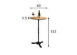 Baro stalas, rudas/juodas цена и информация | Virtuvės ir valgomojo stalai, staliukai | pigu.lt