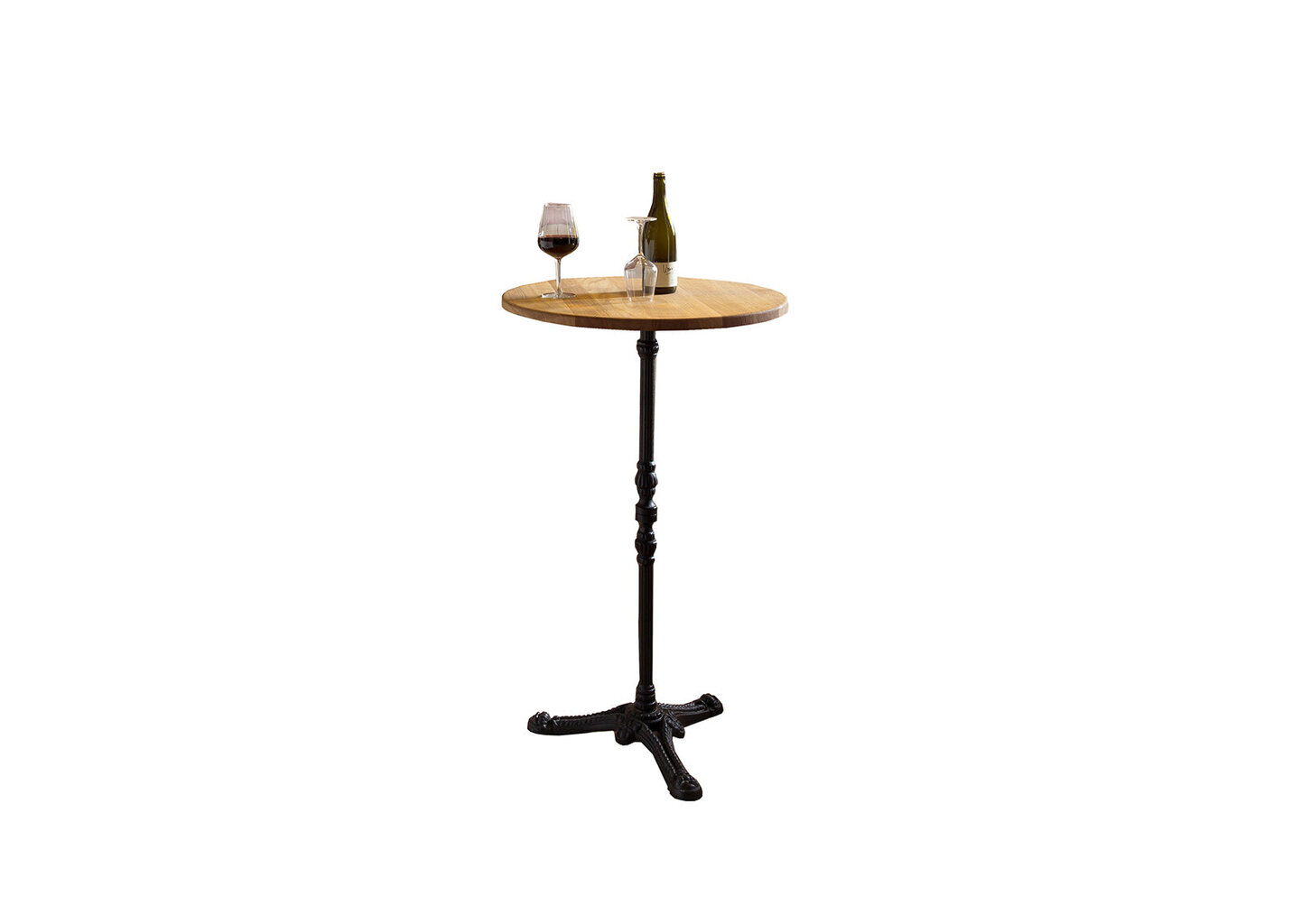 Baro stalas, rudas/juodas kaina ir informacija | Virtuvės ir valgomojo stalai, staliukai | pigu.lt