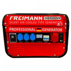 Benzininis generatorius Freimann FM-S8500W, be akumuliatoriaus ar įkroviklio цена и информация | Электрогенераторы | pigu.lt