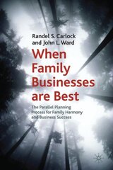 When Family Businesses are Best: The Parallel Planning Process for Family Harmony and Business Success kaina ir informacija | Ekonomikos knygos | pigu.lt