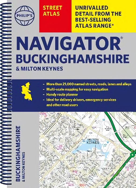Philip's Navigator Street Atlas Buckinghamshire and Milton Keynes kaina ir informacija | Kelionių vadovai, aprašymai | pigu.lt