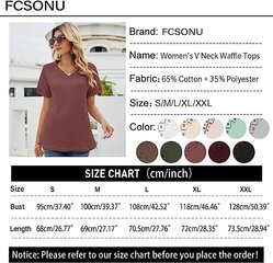 Женский кружевной топ с v-образным вырезом Fcsonu, бордовый цена и информация | Женские футболки | pigu.lt