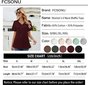 Marškinėliai moterims Fcsonu, raudoni kaina ir informacija | Marškinėliai moterims | pigu.lt