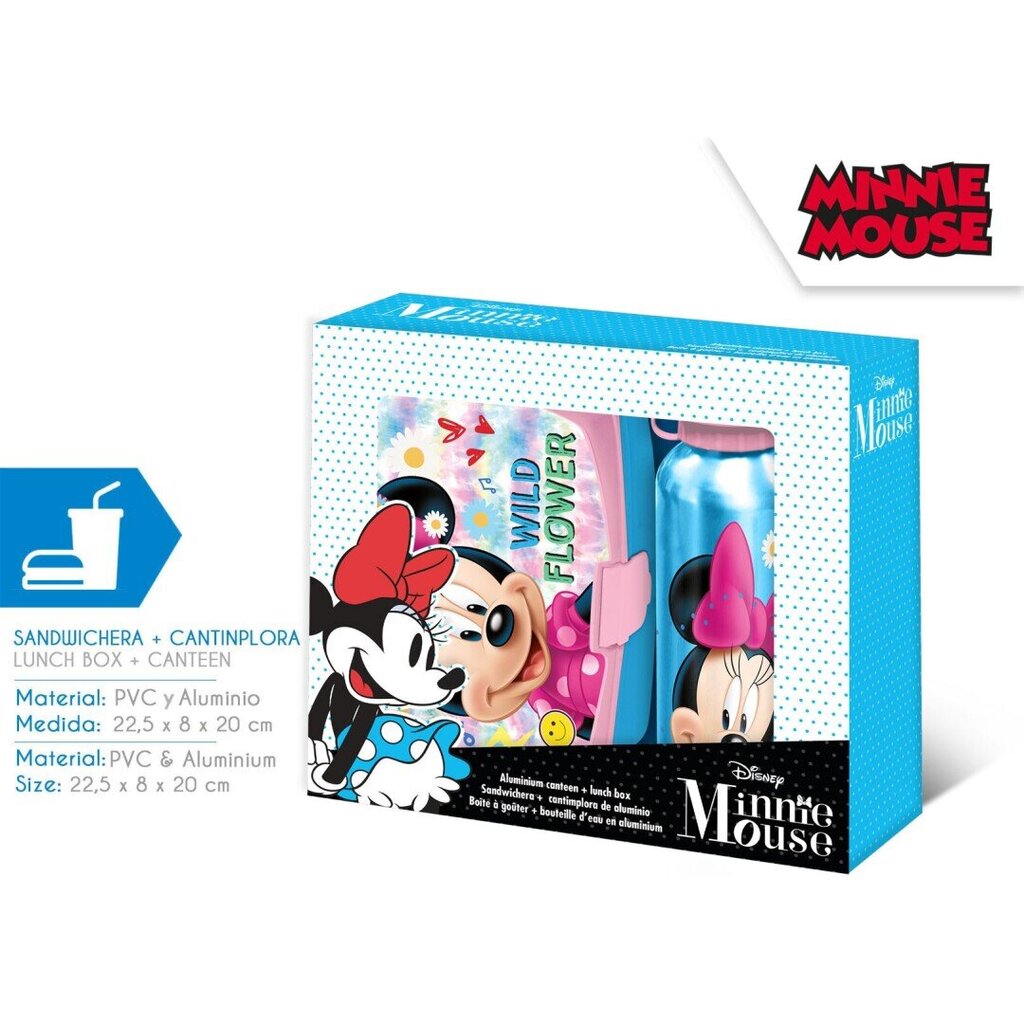 Minnie Mouse gertuvės ir pietų dėžutės rinkinys, 500ml kaina ir informacija | Maisto saugojimo  indai | pigu.lt