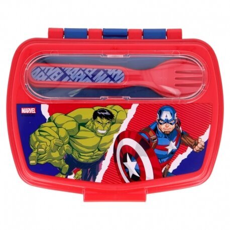 Avengers pietų dėžutė, 17 x 13 x 6 cm kaina ir informacija | Maisto saugojimo  indai | pigu.lt