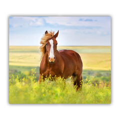 Tulup pjaustymo lentelė Rudas arklys, 60x52 cm kaina ir informacija | Pjaustymo lentelės | pigu.lt