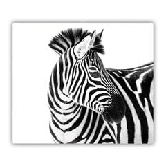 Tulup pjaustymo lentelė Zebra sniege, 60x52 cm kaina ir informacija | Pjaustymo lentelės | pigu.lt