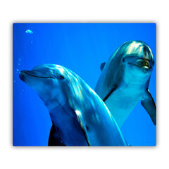 Tulup pjaustymo lentelė Du delfinai, 60x52 cm kaina ir informacija | Pjaustymo lentelės | pigu.lt