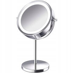 Косметическое зеркало с LED-подсветкой, 15 см цена и информация | Косметички, косметические зеркала | pigu.lt