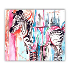 Tulup pjaustymo lentelė Spalvinga zebra, 60x52 cm цена и информация | Разделочная доска | pigu.lt