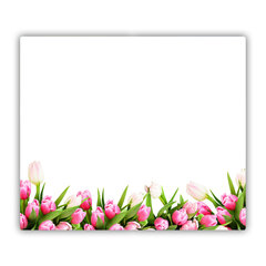 Tulup pjaustymo lentelė Rožinė tulpė, 60x52 cm kaina ir informacija | Pjaustymo lentelės | pigu.lt