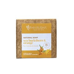 Облепиховое натуральное мыло со сладким апельсином MARUSHA, 85 г цена и информация | Мыло | pigu.lt