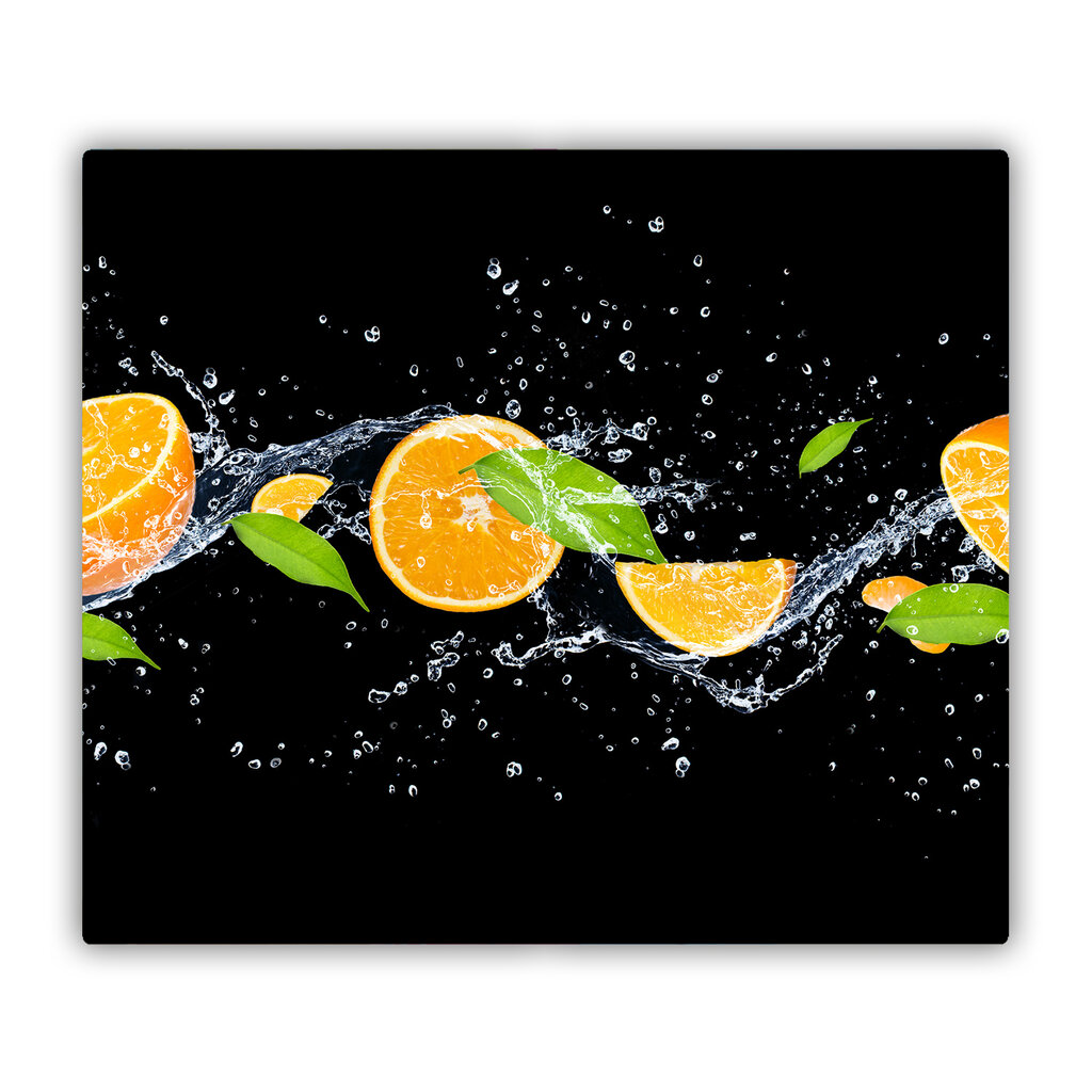 Tulup pjaustymo lentelė Apelsinai ir vanduo, 60x52 cm цена и информация | Pjaustymo lentelės | pigu.lt
