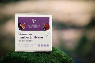 Kietas plaukų šampūnas Marusha Juniper Hibiscus, 45 g kaina ir informacija | Šampūnai | pigu.lt