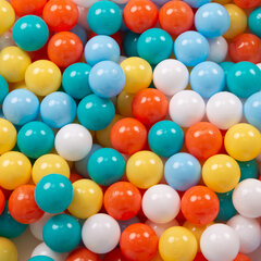 Детский игровой манеж Selonis с корзиной и 100 мячами, зеленый:желтый/зеленый/синий/красный/оранжевый цена и информация | Игрушки для малышей | pigu.lt