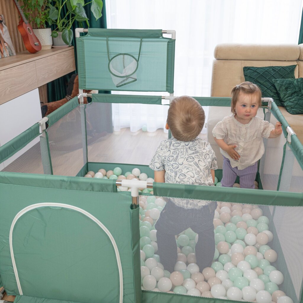 Kamuoliukų baseinas Baby Big Playground, 100 kamuoliukų kaina ir informacija | Žaislai kūdikiams | pigu.lt
