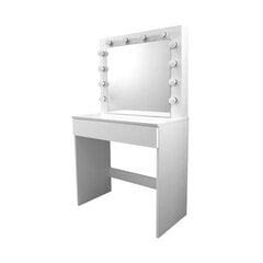 Kosmetinis staliukas 80 x 140,5 x 40 cm, baltas цена и информация | Туалетные столики | pigu.lt